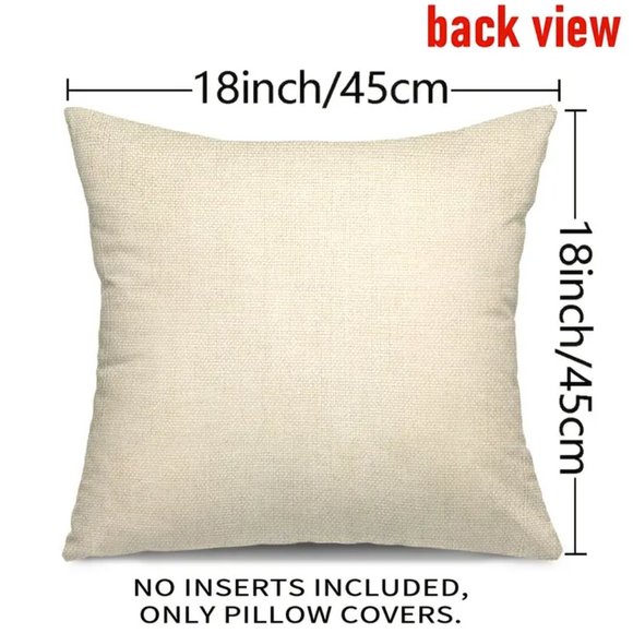 NEW LINEN BLEND HOME DECOR HOPPY EASTER CARROT & DECORATIVE EGG PILLOW COVER 18" - Picture 2 of 3